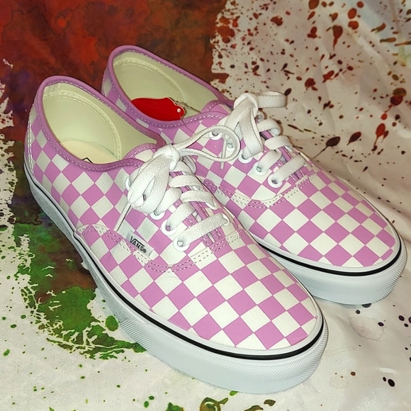 Vans purple lace up checkerboard women's size 9 - Picture 10 of 11